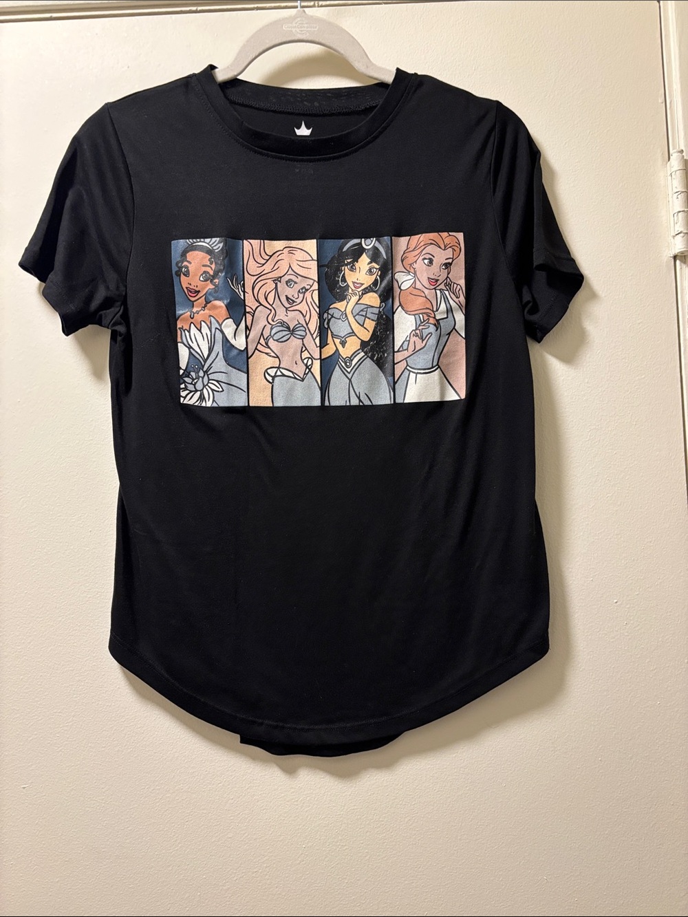 Disney Black Girls Graphic Tee with Princess Panels